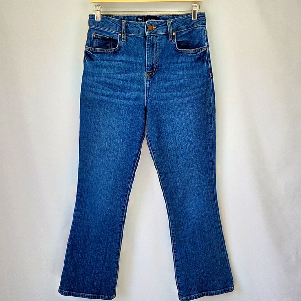 Boden Flare Leg Jeans Medium Wash Size 6